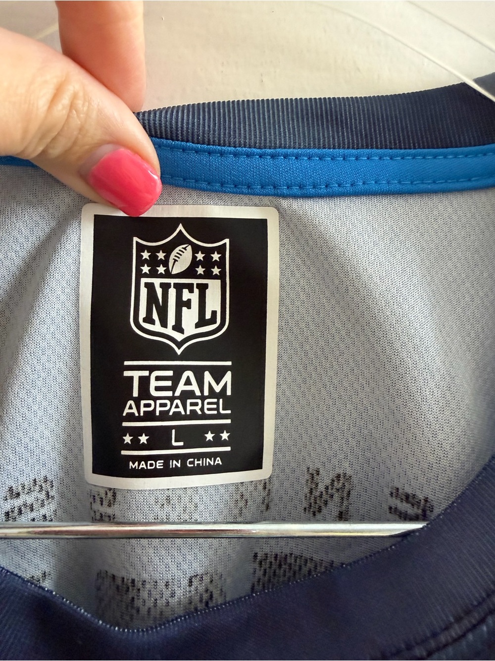 NFL Tennessee Titans Navy Tie-Dye Jersey Tee with Team Logo Large L - Picture 2 of 4